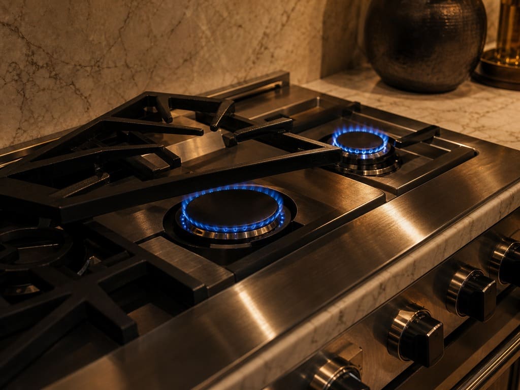 Viking gas cooktop with sealed burners repaired in Piedmont